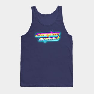 ZOMBIE SQUAD 80s Text Effects 4 Tank Top